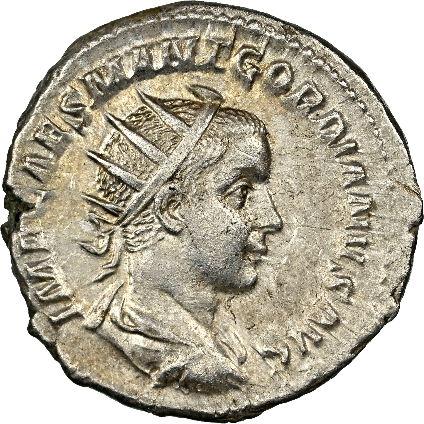 Roman Empire - Gordian III - Silver Double-Denarius - NGC Ch AU - RIC:1 - Heavy-Weight Specimen