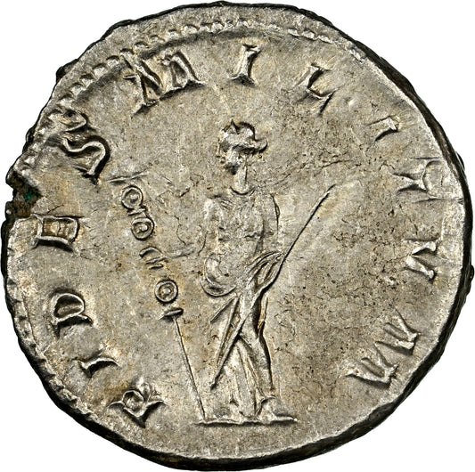 Roman Empire - Gordian III - Silver Double-Denarius - NGC Ch AU - RIC:1 - Heavy-Weight Specimen