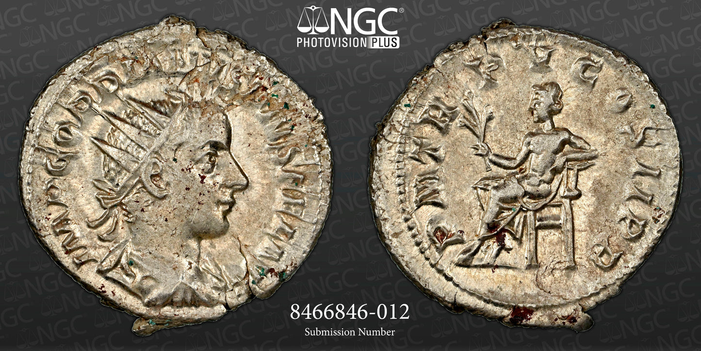 Roman Empire - Gordian III - Silver Double-Denarius - NGC AU - RIC:89