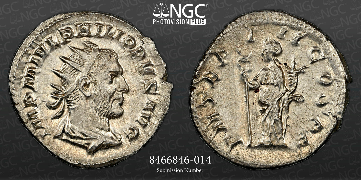 Roman Empire - Philip I - Silver Double-Denarius - NGC Ch AU - RIC:3