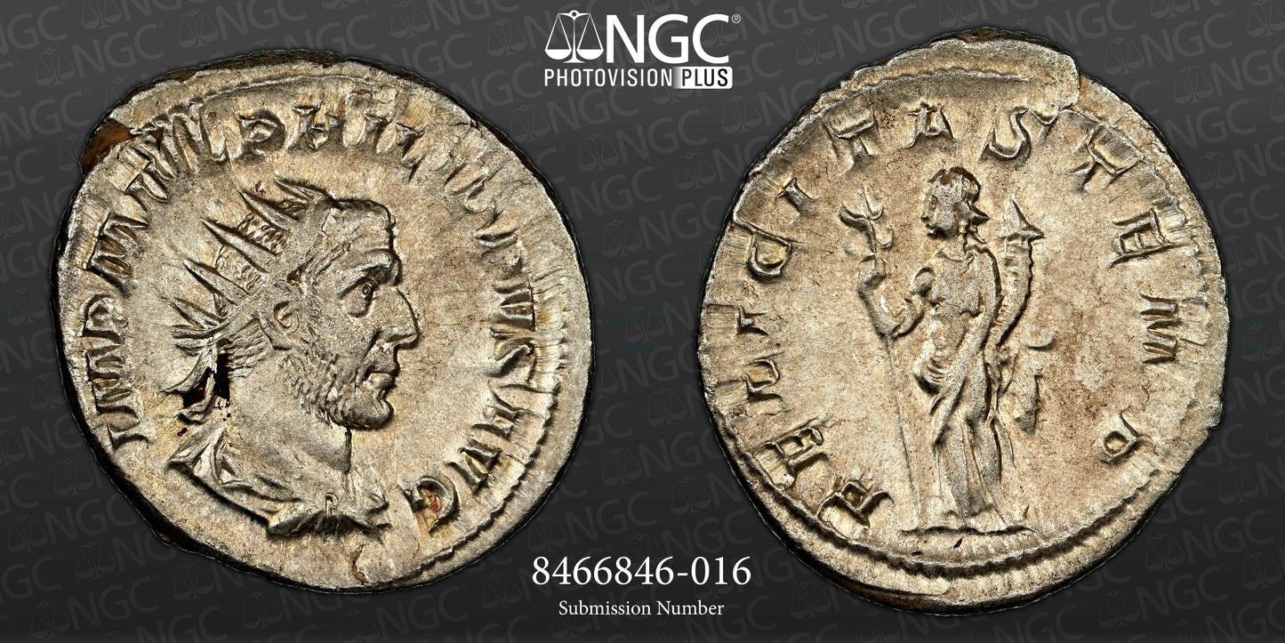 Roman Empire - Philip I - Silver Double-Denarius - NGC AU - RIC:31