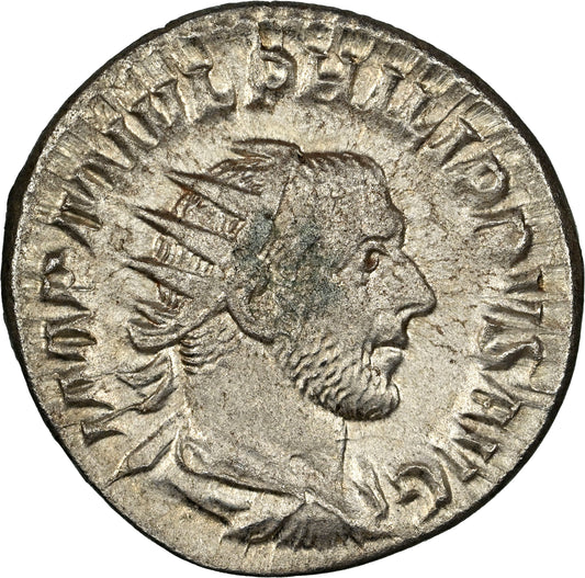 Roman Empire - Philip I - Silver Double-Denarius - NGC Ch XF - RIC:38b