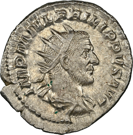 Roman Empire - Philip I - Silver Double-Denarius - NGC Ch AU - RIC:48b