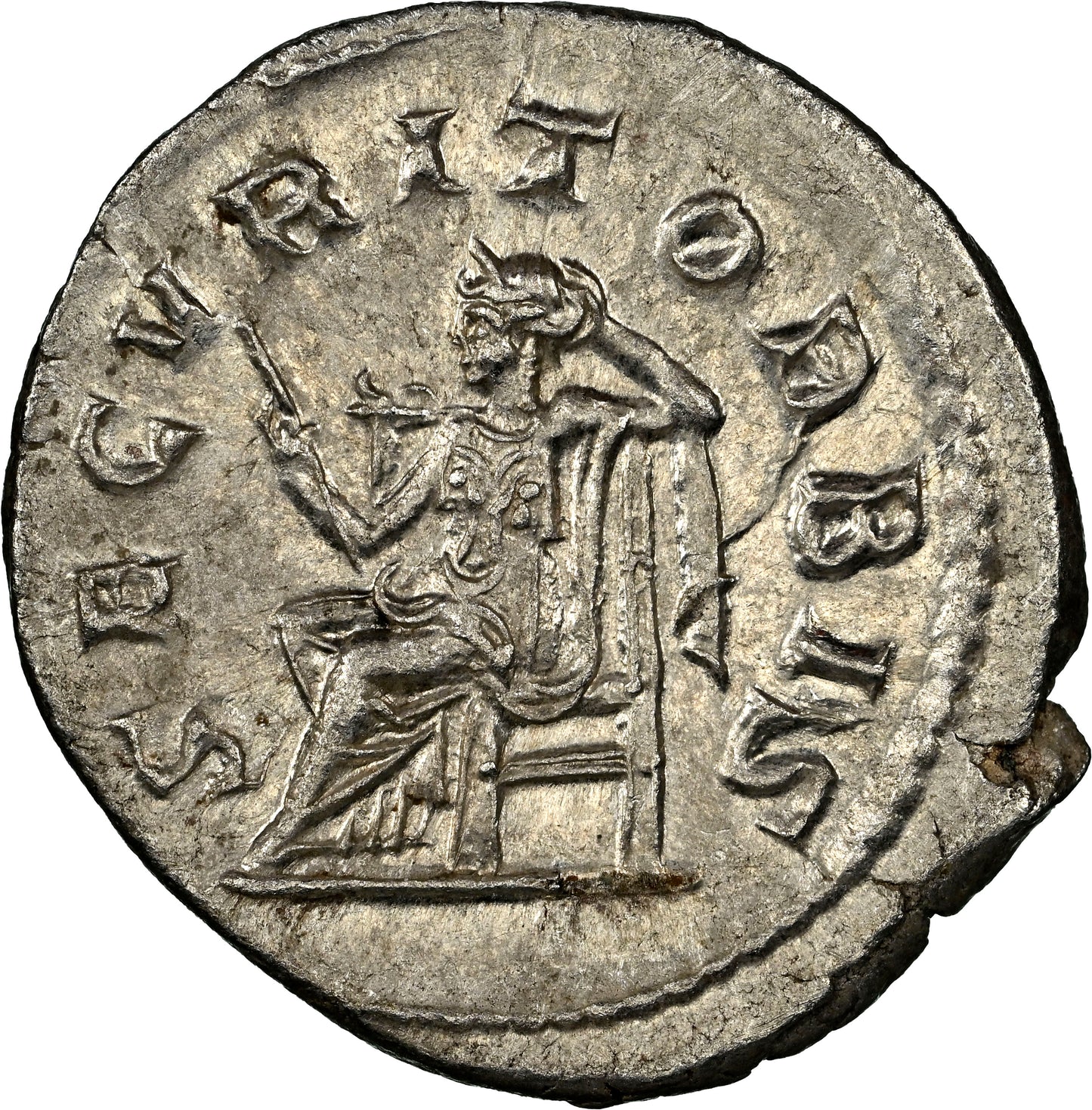 Roman Empire - Philip I - Silver Double-Denarius - NGC Ch AU - RIC:48b