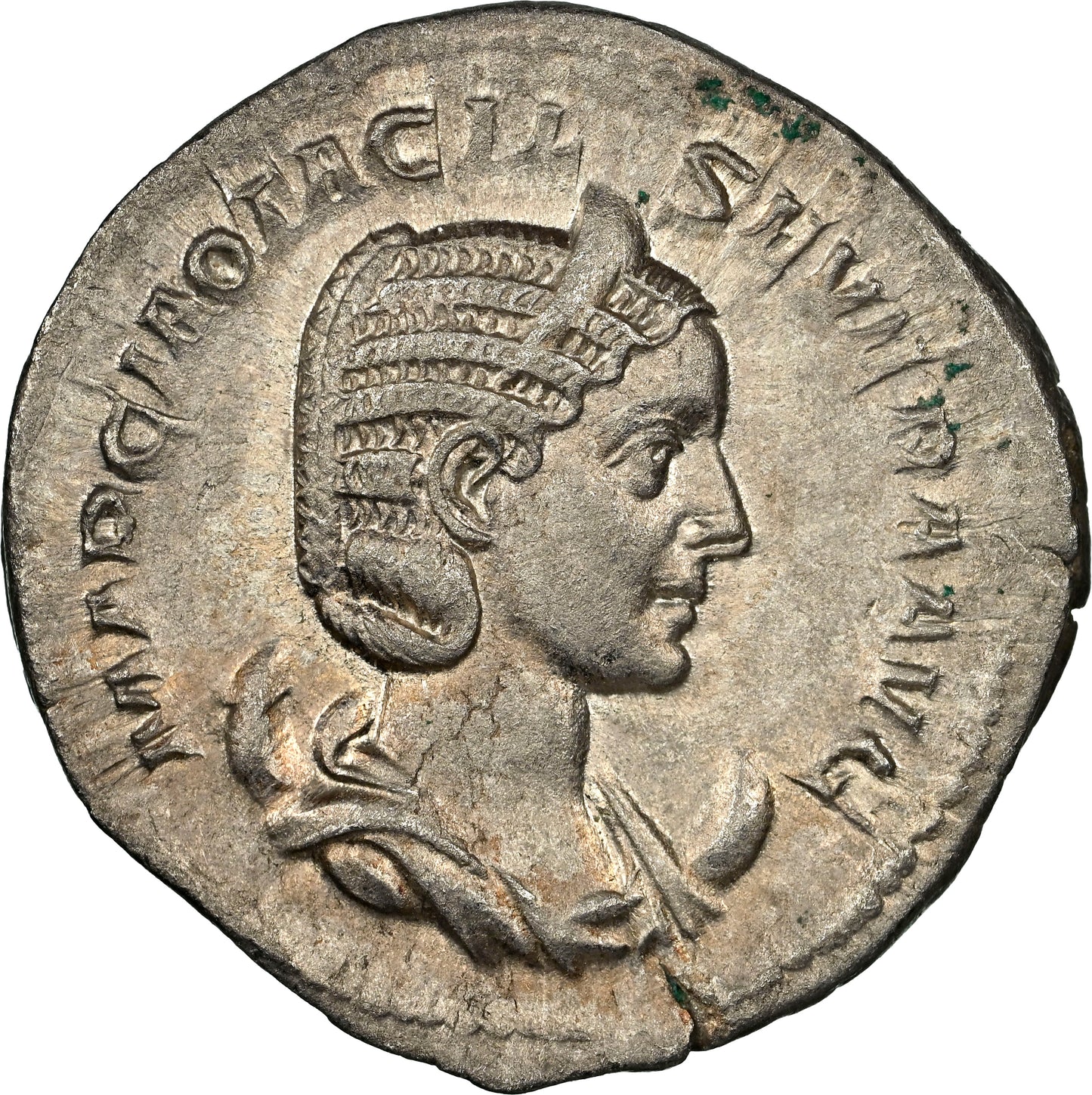 Roman Empire - Otacilia Severa - Silver Double-Denarius - NGC AU - RIC:122b