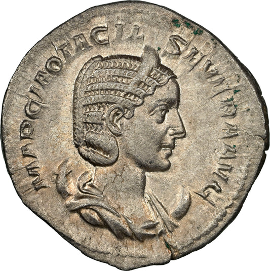 Roman Empire - Otacilia Severa - Silver Double-Denarius - NGC AU - RIC:122b