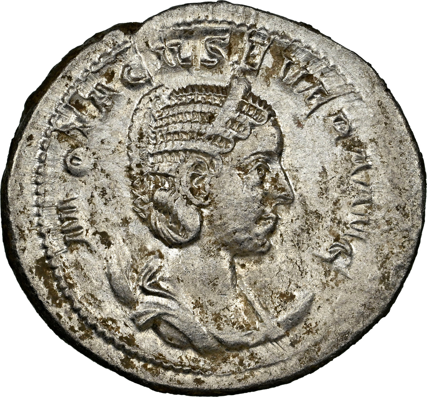 Roman Empire - Otacilia Severa - Silver Double-Denarius - NGC AU - RIC:125c