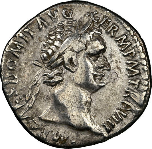 Roman Empire - Domitian - Silver Denarius - NGC VF - RIC:669