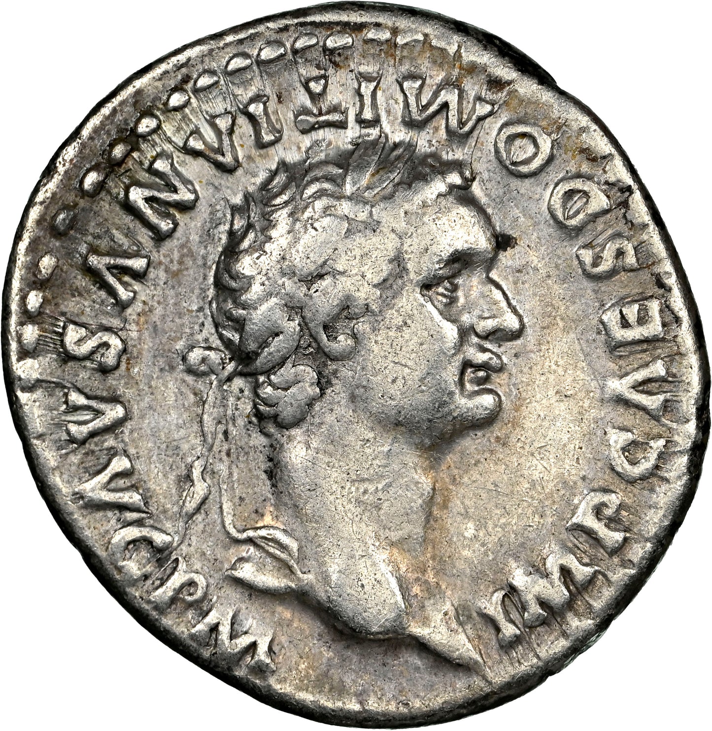 Roman Empire - Domitian - Silver Denarius - NGC VF - RIC:145