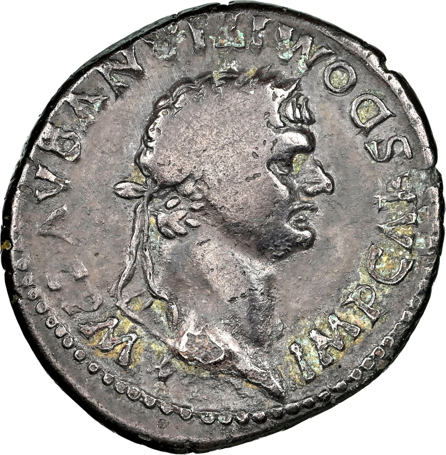 Roman Empire - Domitian - Plated Denarius - NGC F - RIC:144