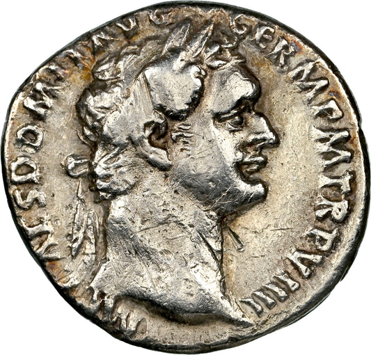 Roman Empire - Domitian - Silver Denarius - NGC VF - RIC:690