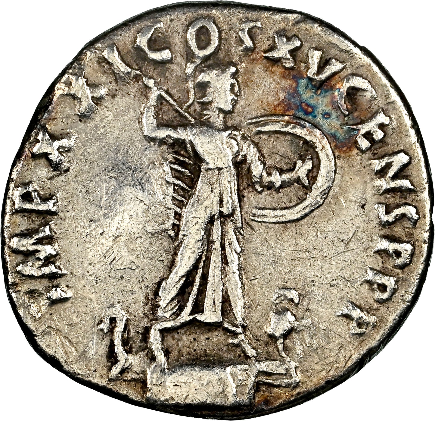 Roman Empire - Domitian - Silver Denarius - NGC VF - RIC:690