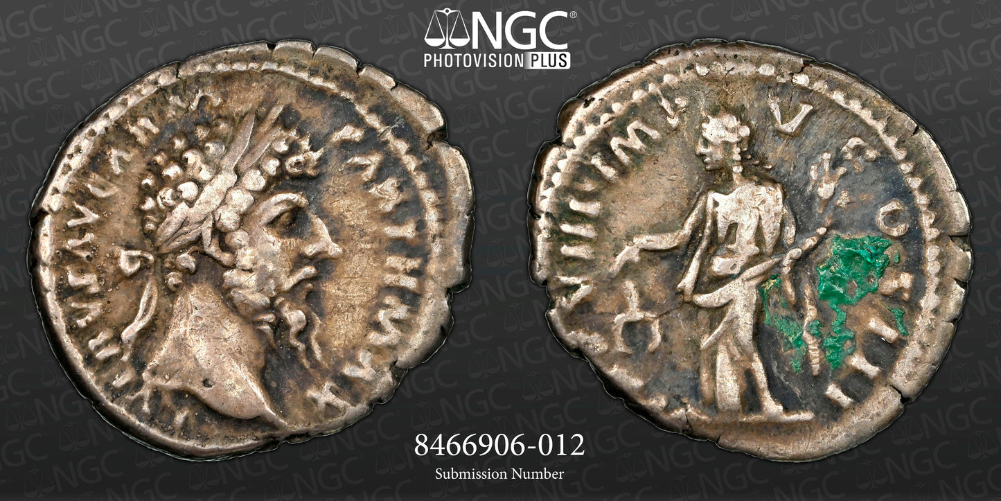 Roman Empire - Lucius Verus - Silver Denarius - NGC VF - RIC:590