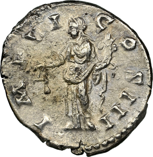 Roman Empire - Marcus Aurelius - Silver Denarius - NGC Ch XF - RIC:252