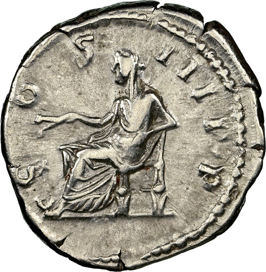 Roman Empire - Marcus Aurelius - Silver Denarius - NGC Ch VF - RIC:425