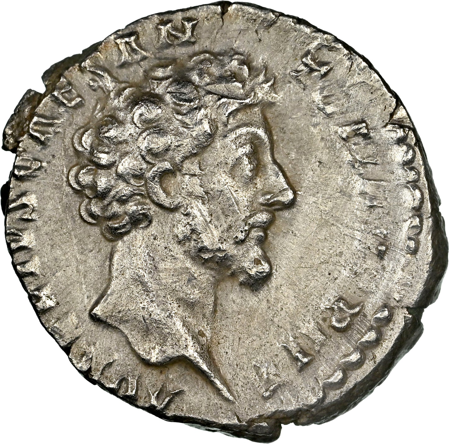 Roman Empire - Marcus Aurelius - Silver Denarius - NGC XF - RIC:466a