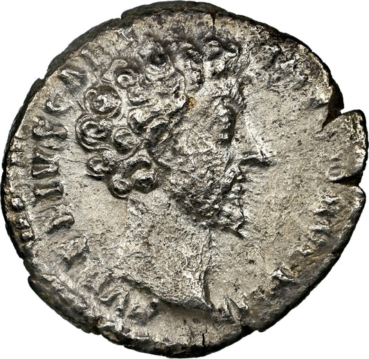 Roman Empire - Marcus Aurelius - Silver Denarius - NGC XF - RIC:475