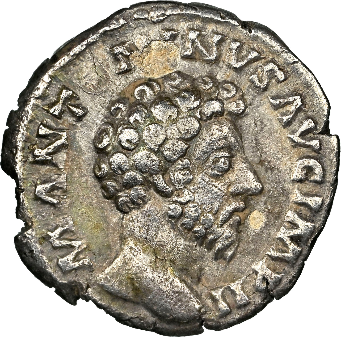 Roman Empire - Marcus Aurelius - Silver Denarius - NGC VF - RIC:473