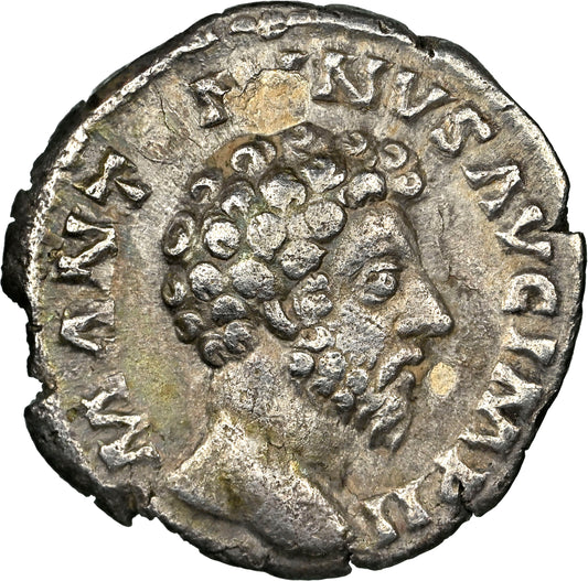 Roman Empire - Marcus Aurelius - Silver Denarius - NGC VF - RIC:473