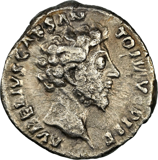 Roman Empire - Marcus Aurelius - Silver Denarius - NGC VF - RIC:62