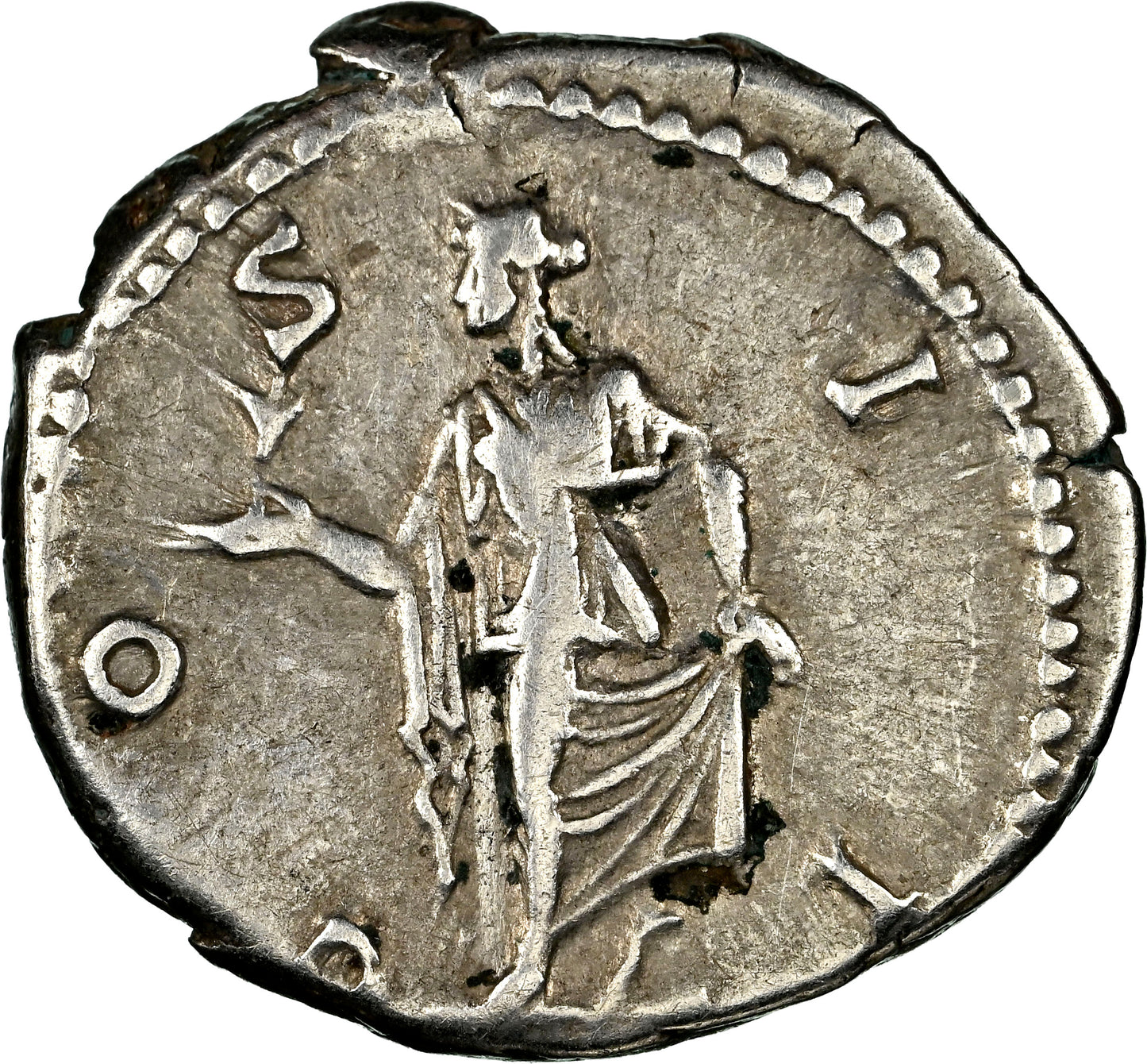 Roman Empire - Marcus Aurelius - Silver Denarius - NGC Ch VF - RIC:431