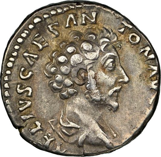 Roman Empire - Marcus Aurelius - Silver Denarius - NGC VF - RIC:473