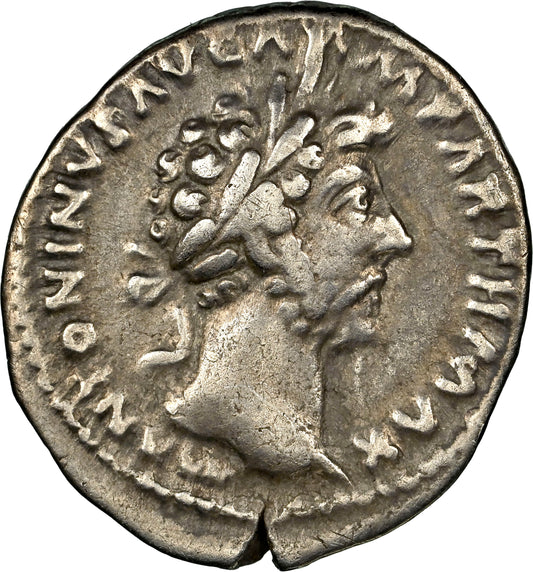 Roman Empire - Marcus Aurelius - Silver Denarius - NGC VF - RIC:163