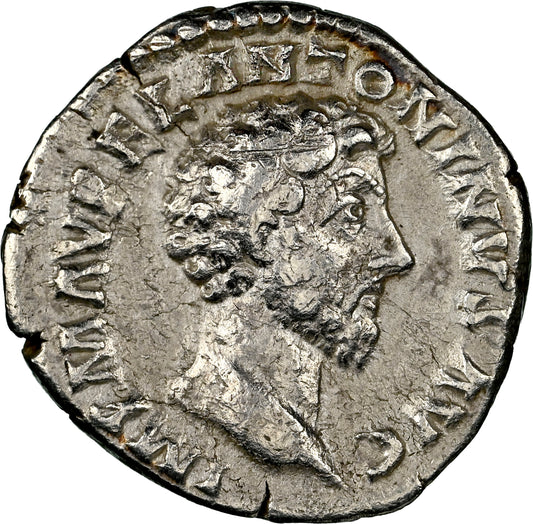 Roman Empire - Marcus Aurelius - Silver Denarius - NGC VF - RIC:50