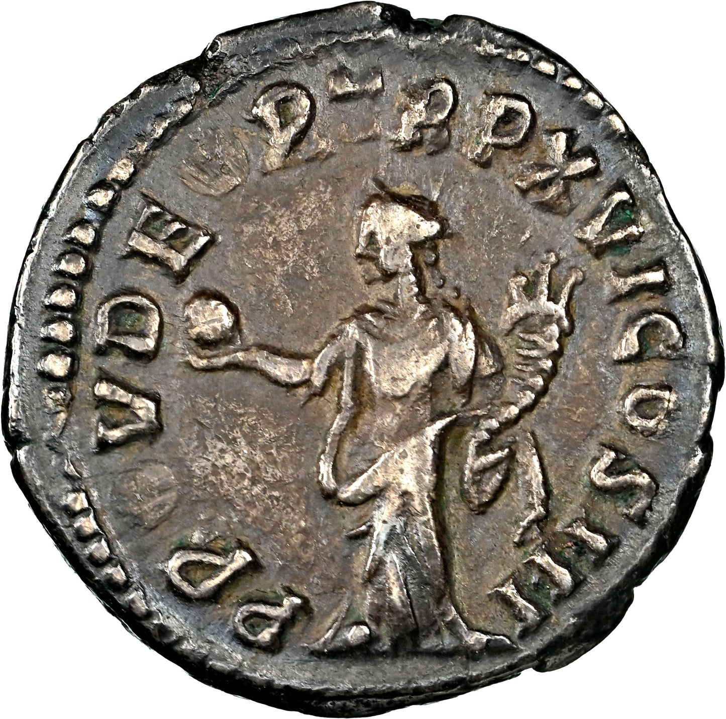 Roman Empire - Marcus Aurelius - Silver Denarius - NGC Ch VF - RIC:50