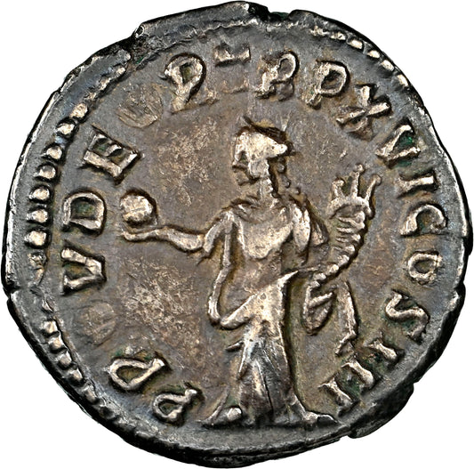 Roman Empire - Marcus Aurelius - Silver Denarius - NGC Ch VF - RIC:50