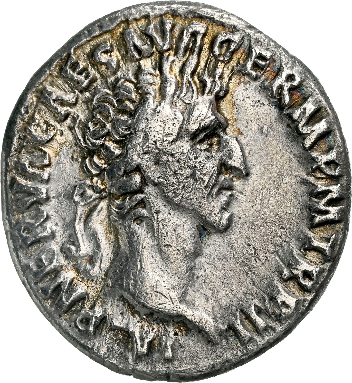 Roman Empire - Nerva - Silver Denarius - NGC Ch VF - RIC:44