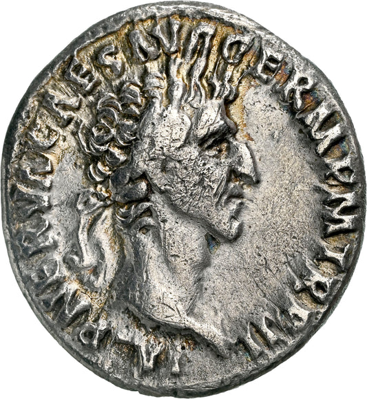 Roman Empire - Nerva - Silver Denarius - NGC Ch VF - RIC:44