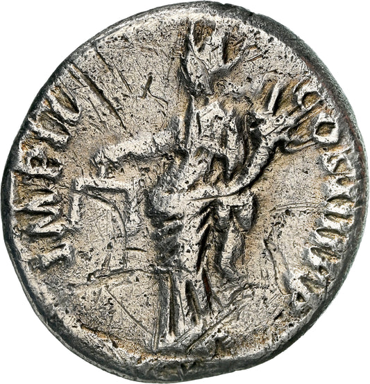 Roman Empire - Nerva - Silver Denarius - NGC Ch VF - RIC:44
