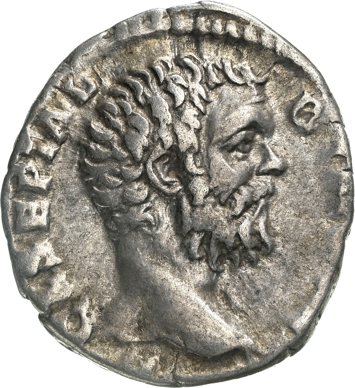 Roman Empire - Clodius Albinus - Silver Denarius - NGC Ch VF - RIC:11a