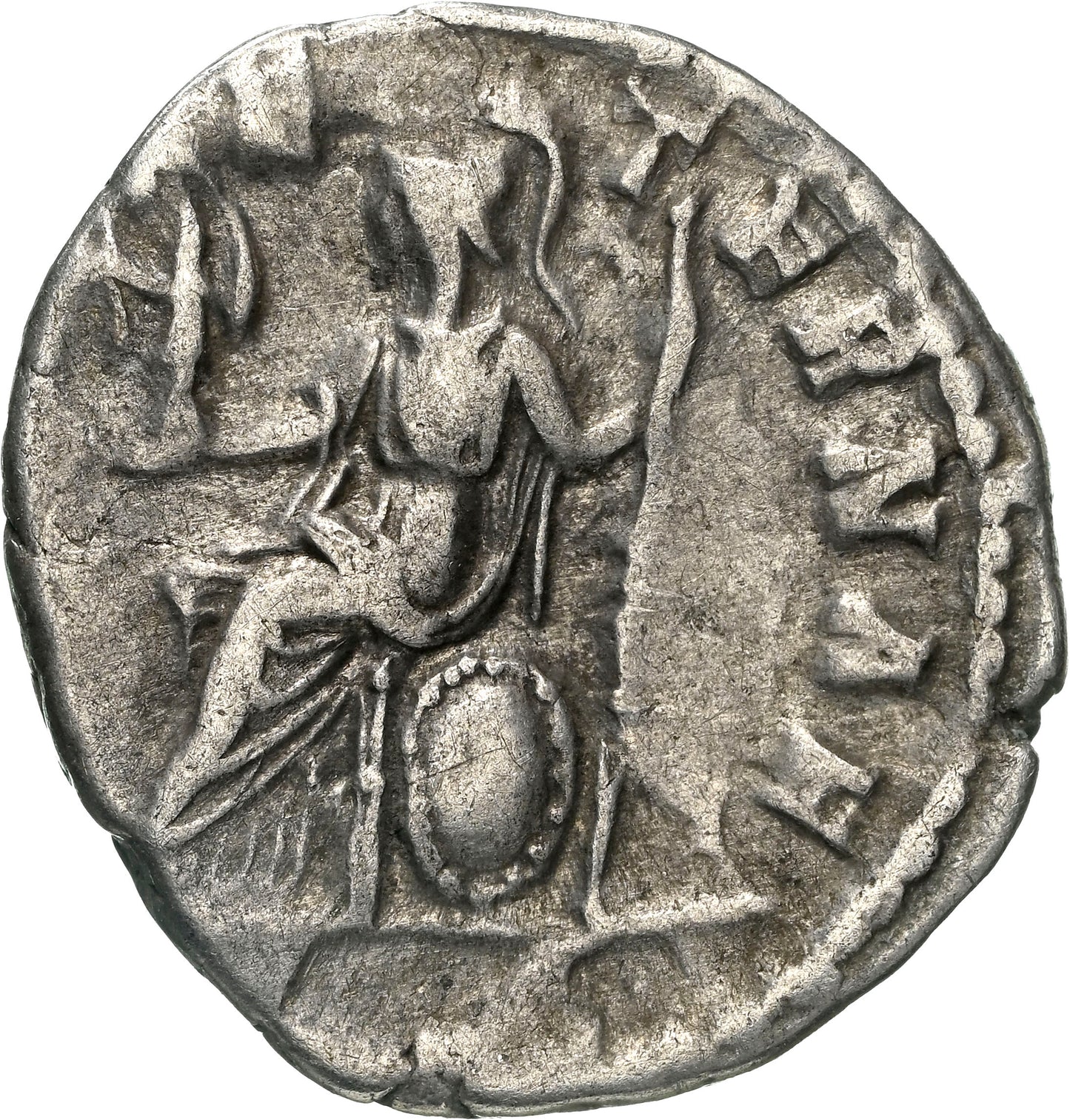 Roman Empire - Clodius Albinus - Silver Denarius - NGC Ch VF - RIC:11a