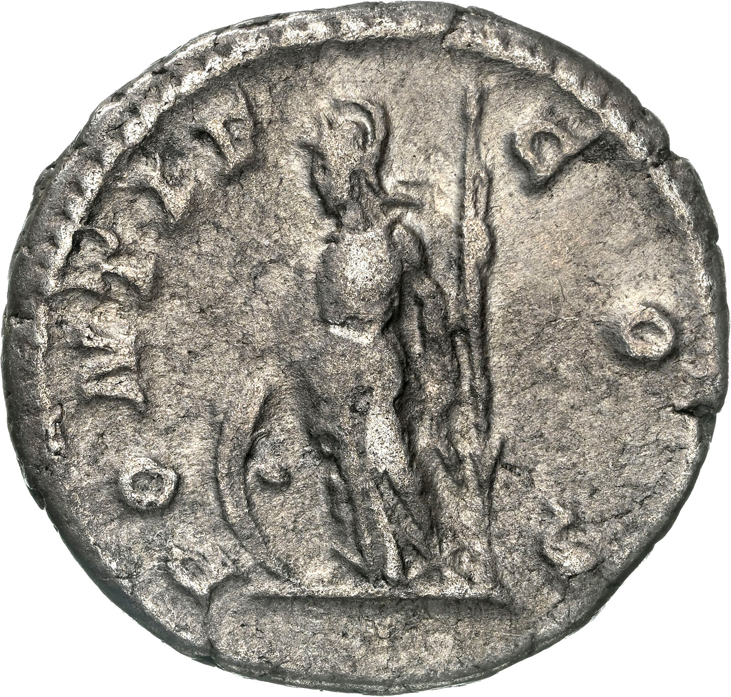 Roman Empire - Geta - Silver Denarius - NGC Ch VF - RIC:30