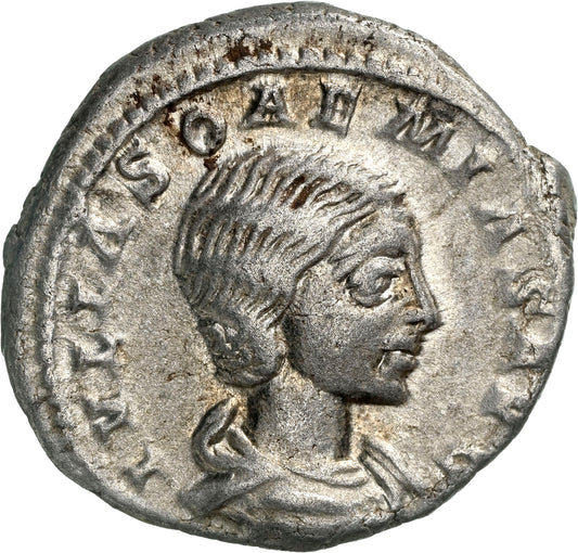 Roman Empire - Julia Soaemias - Silver Denarius - NGC Ch VF - RIC:243