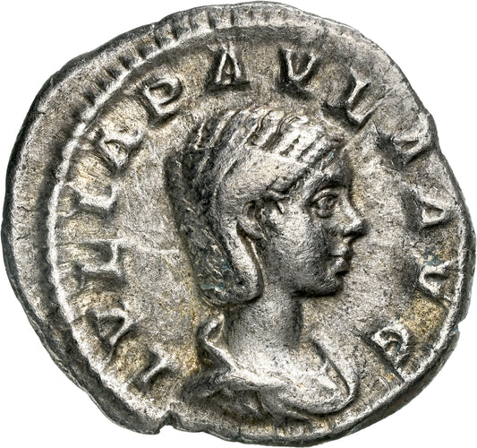 Roman Empire - Julia Paula - Silver Denarius - NGC VF - RIC:211