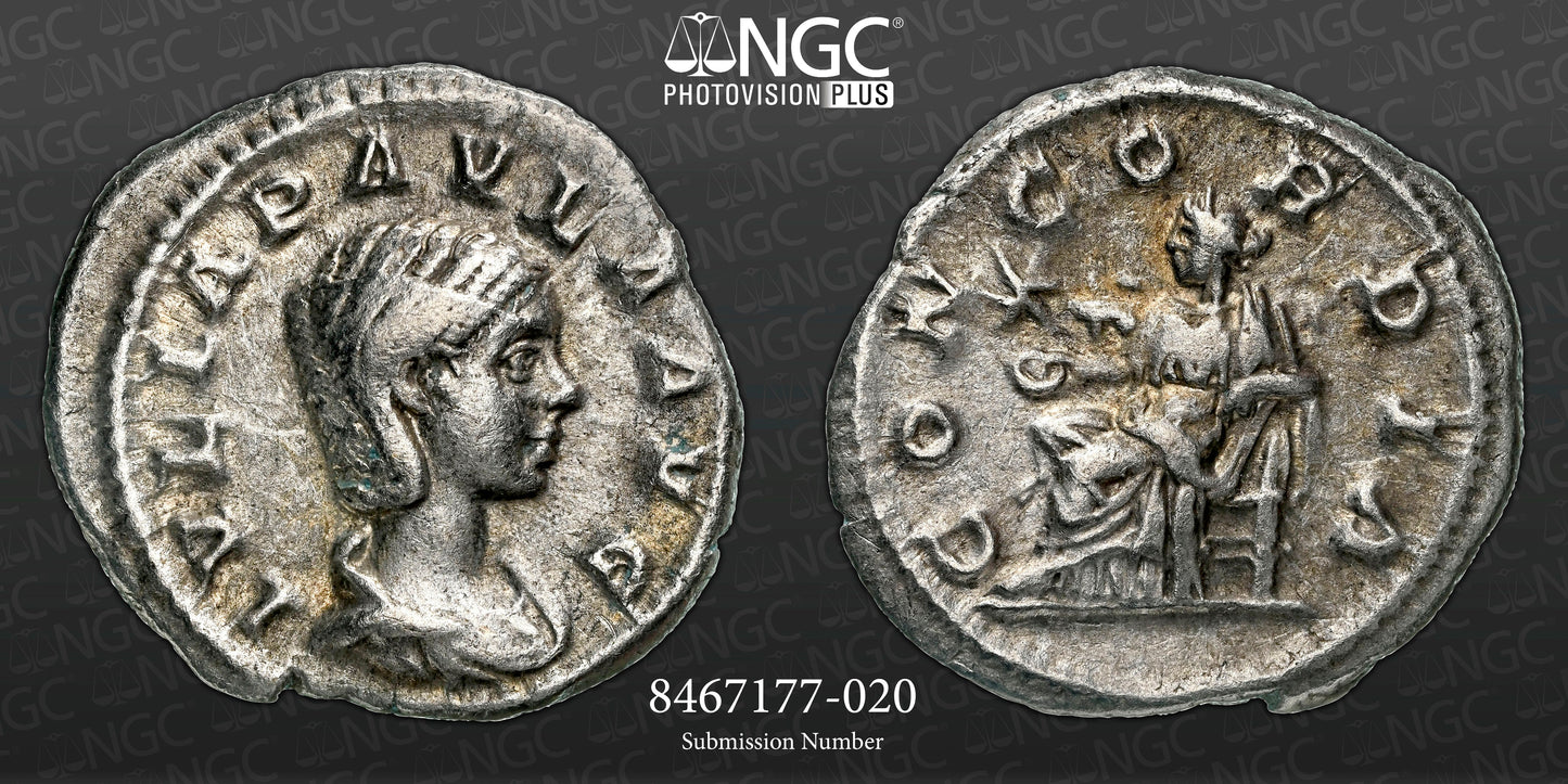Roman Empire - Julia Paula - Silver Denarius - NGC VF - RIC:211