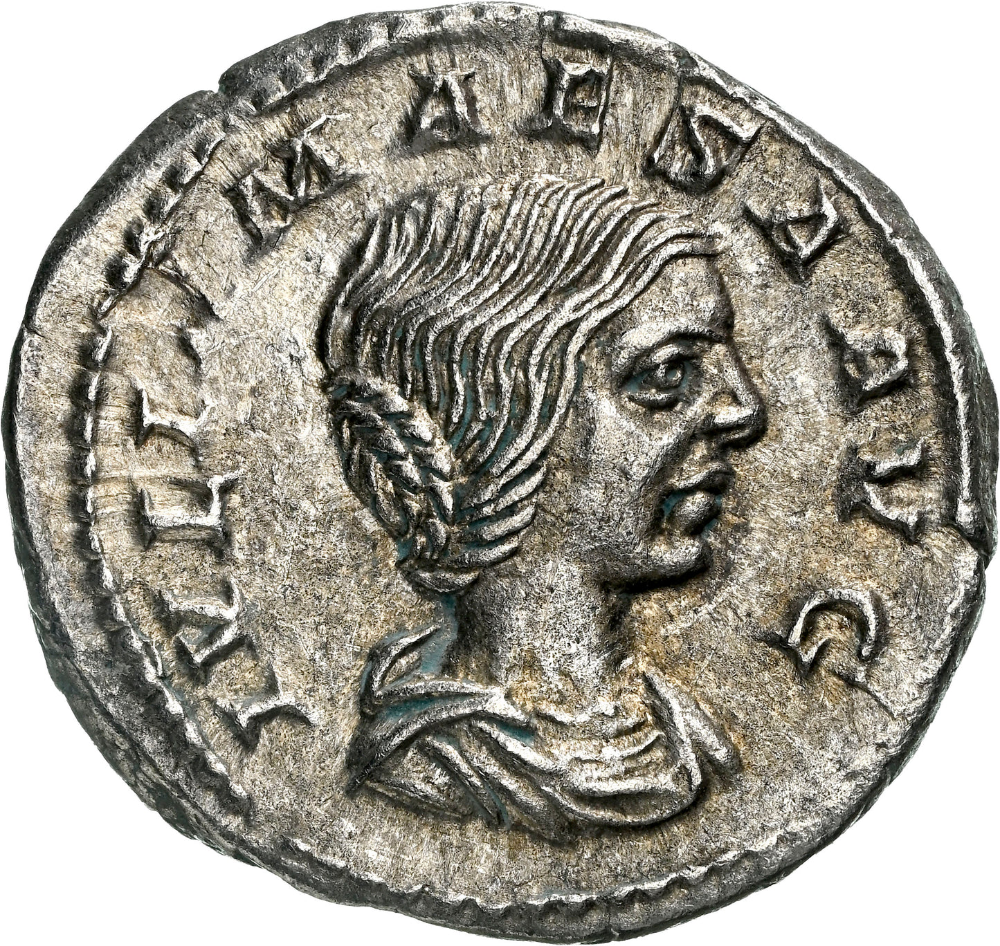 Roman Empire - Julia Maesa - Silver Denarius - NGC Ch XF - RIC:263