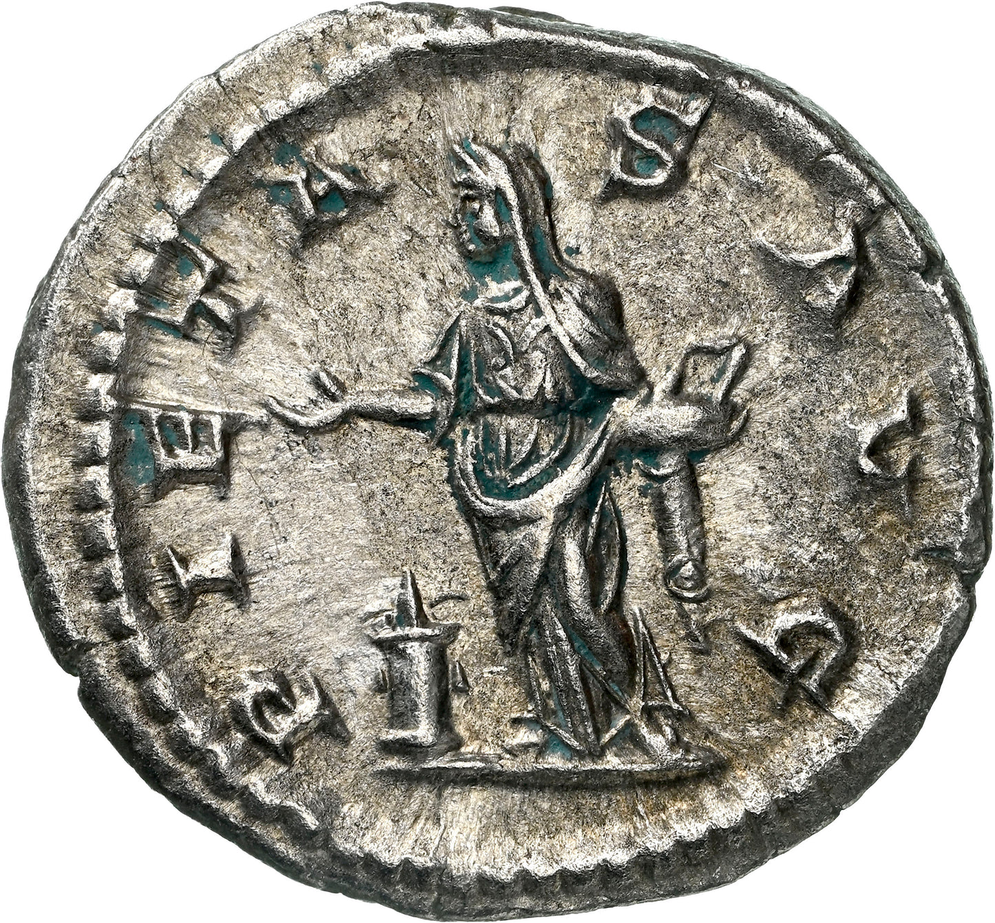 Roman Empire - Julia Maesa - Silver Denarius - NGC Ch XF - RIC:263