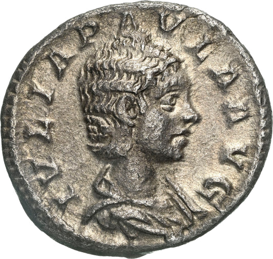 Roman Empire - Julia Paula - Silver Denarius - NGC Ch XF - RIC:211
