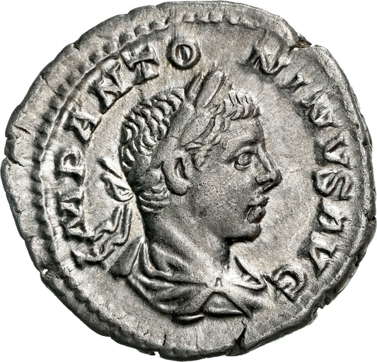 Roman Empire - Elagabalus - Silver Denarius - NGC XF - RIC:21