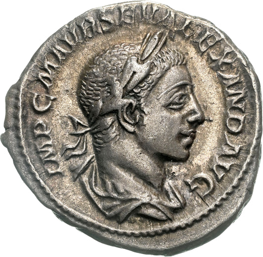 Roman Empire - Severus Alexander - Silver Denarius - NGC XF - RIC:2