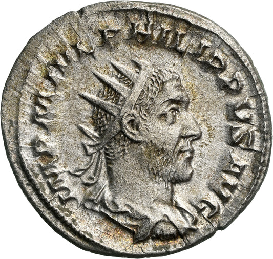 Roman Empire - Philip I - Silver Double-Denarius - NGC AU - RIC:3