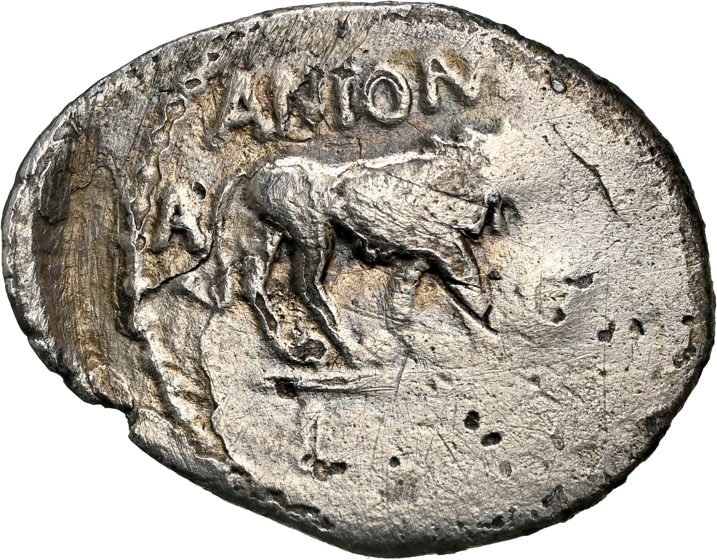 Roman Imperatorial - Marc Antony - Silver Quinarius - NGC VG - Crawf. 489/6
