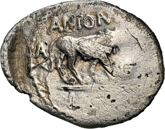 Roman Imperatorial - Marc Antony - Silver Quinarius - NGC VG - Crawf. 489/6