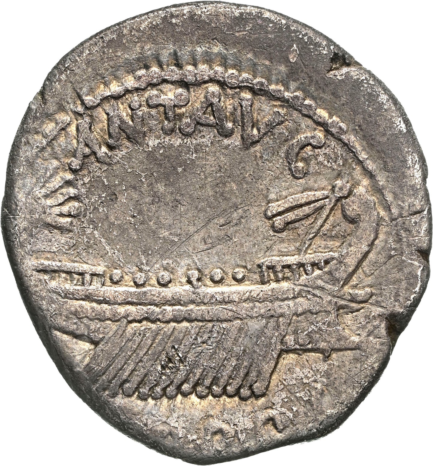 Roman Imperatorial - Marc Antony - Silver Denarius - NGC VF - Crawf. 544/24