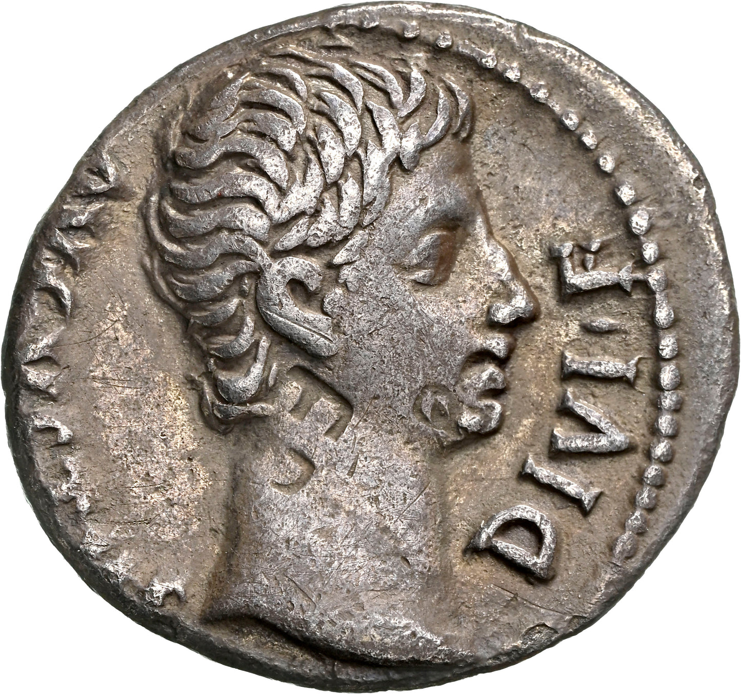 Roman Empire - Augustus - Silver Denarius - NGC VF - RIC:167a