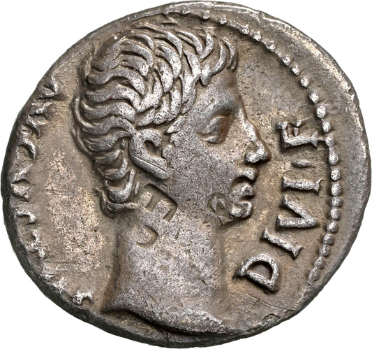 Roman Empire - Augustus - Silver Denarius - NGC VF - RIC:167a
